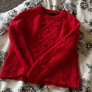 J. Crew Red Knit Sweater